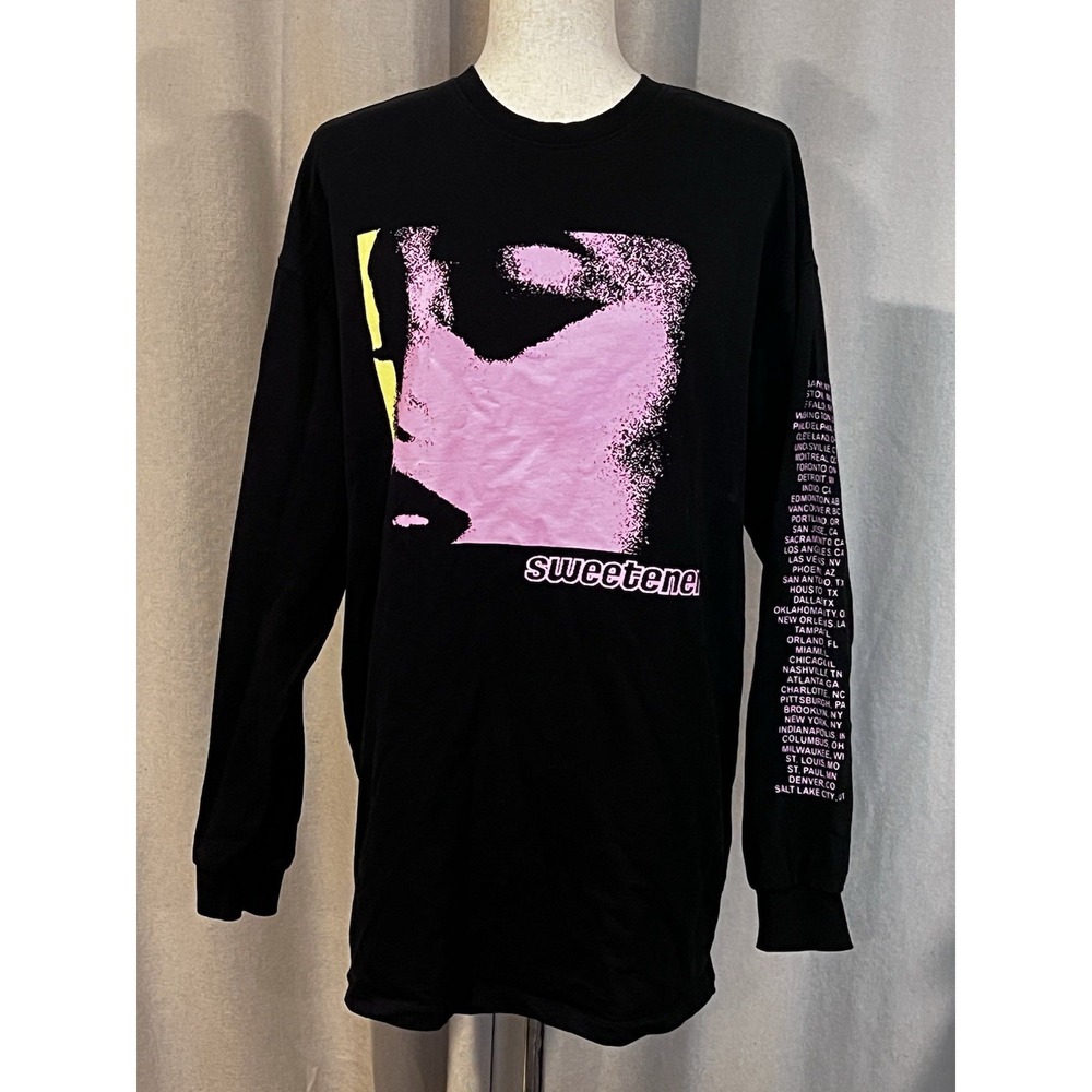 H&M Divided 2020 Arianna Grande Tour Long Sleeve Shirt‎ Small Black